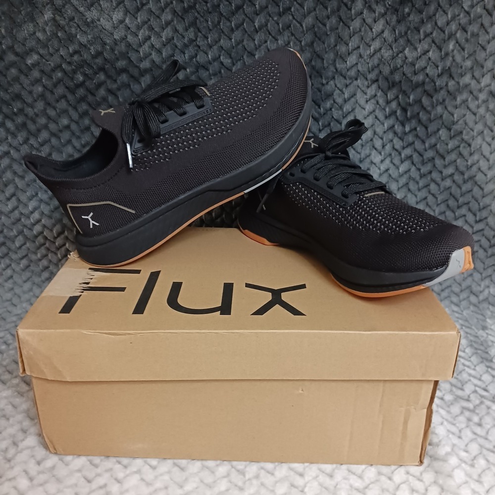 Flux Adapt Runner Black Gum Men's Walking Running Sneakers Shoes Sz 6 Womens 7.5